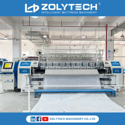 오리털 이불을 위한 ZOLYTECH 전산화된 잠금장치 시항 다중 바늘 퀼팅 머신