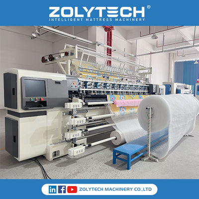ZOLYTECH 매트리스 쿼일팅 머신 다중 바늘 셔틀 쿼일팅 머신 쿼일트