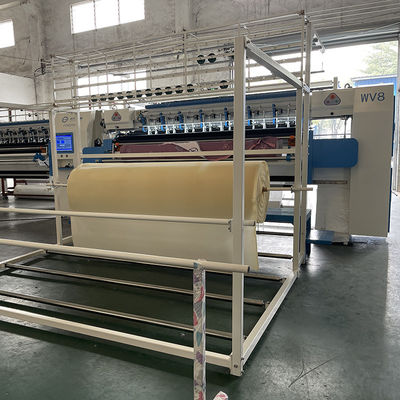 컴퓨터화된 쿼팅 시스템 자동 매트리스 쿼팅 기계 80mm 두께 매트리스 경계 기계 8KW